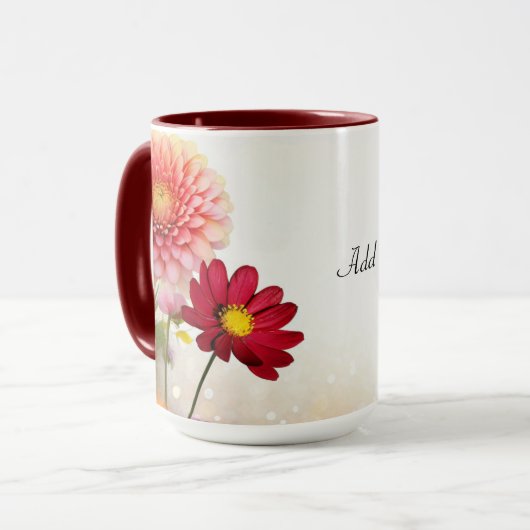 Blume Bouquet TEMPLATE, Tasse (Vorderseite Links)