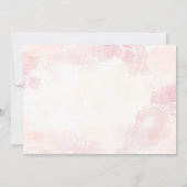 Blume Bouquet Tulpen Babydusche Einladung (Rückseite)