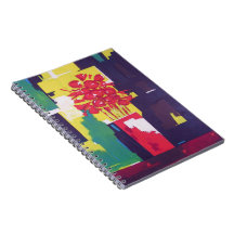 Blume Bouquet Vase Malerei Abstrakten Hintergrund