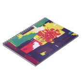 Blume Bouquet Vase Malerei Abstrakten Hintergrund Notizblock (Linke Seite)