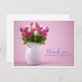 Blume Bouquet Vielen Dank Baby Dusche Postkarte (Vorne/Hinten)