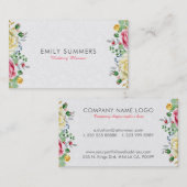 Blume Bouquet Visitenkarte (Vorne/Hinten)