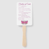 Blume Bouquet-Wedding - Aquarellfarbe - Fächer (Rückseite)