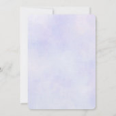 Blume Bouquet Wedding Einladung (Rückseite)