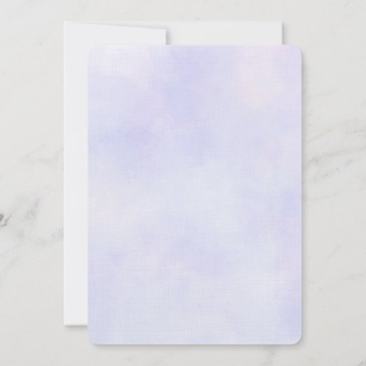 Blume Bouquet Wedding Einladung (Rückseite)