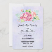 Blume Bouquet Wedding Einladung (Vorderseite)