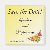 Blume Bouquet Wedding Magnet Gefallen (Vorne)