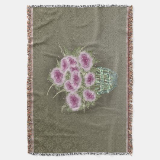 Blume Bouquet - Werftblanket Decke (Vorderseite Vertikal)