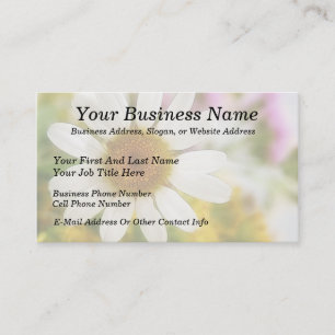 Blume Bouquet - White Daisy Visitenkarte