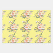 Blume Bouquet Wrapping Paper Geschenkpapier Set (Vorderseite 3)