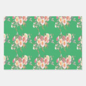 Blume Bouquet Wrapping Paper Geschenkpapier Set (Vorderseite 2)