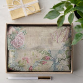 Blume Bouquets auf Braundecke Seidenpapier (Geschenk)