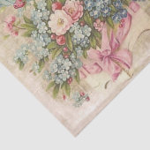 Blume Bouquets auf Braundecke Seidenpapier (Detail)