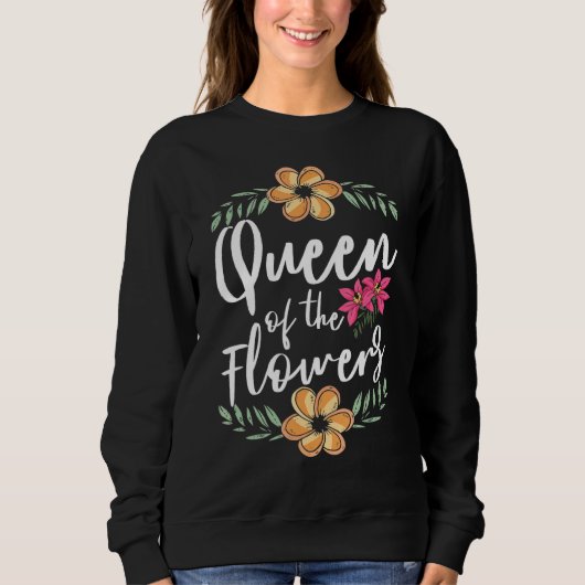 Blume Bouquets Königin der Blume Florist Sweatshirt (Vorderseite)