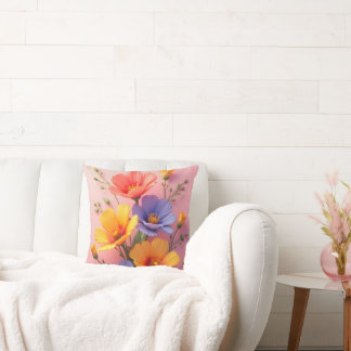 Blume BouquetThrow Kissen