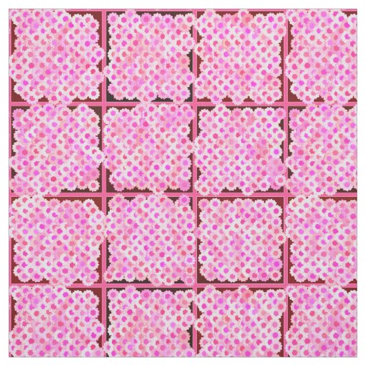 Blume-Box-Muster, Rosatöne Stoff (Muster)