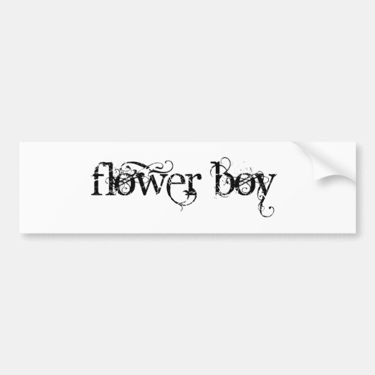Blume Boy Autoaufkleber (Vorne)