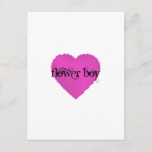 Blume Boy Postkarte