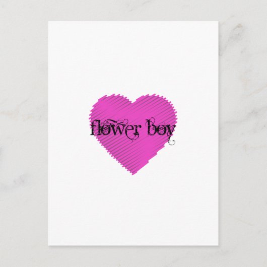 Blume Boy Postkarte (Vorderseite)