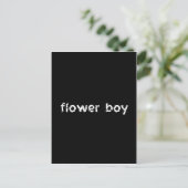 Blume Boy Postkarte (Stehend Vorderseite)