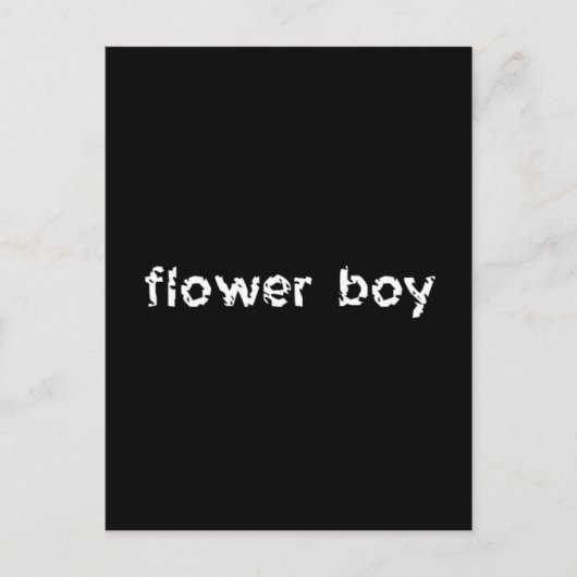 Blume Boy Postkarte (Vorderseite)