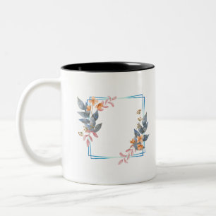 Blume Branch Corolla Wreath Lease Spring 7 Zweifarbige Tasse