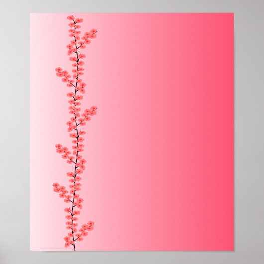 Blume Branch Poster, anpassen Poster (Vorne)