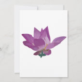 Blume Brautdusche Einladung (Rückseite)