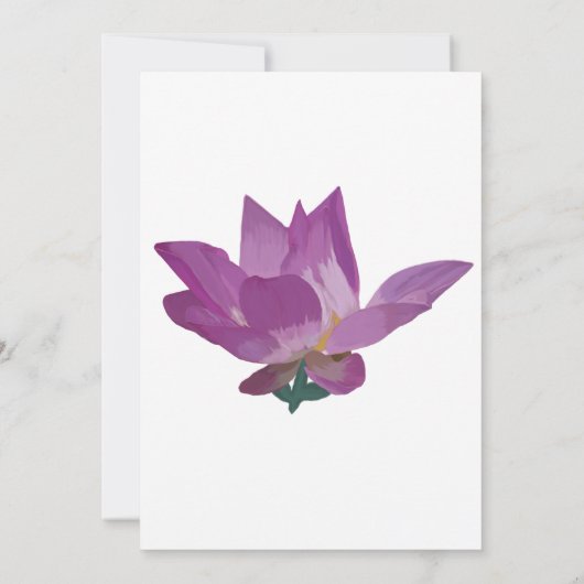 Blume Brautdusche Einladung (Rückseite)