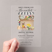 Blume-Brautparty des Bauern Wasserfarbe Acryleinladungen (Insitu (Handheld))