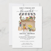 Blume-Brautparty des Bauern Wasserfarbe Einladung (Vorderseite)