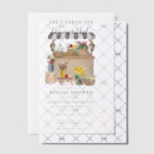 Blume-Brautparty des Bauern Wasserfarbe Pergament Einladungen (Versetzt (Einladung))