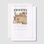 Blume-Brautparty des Bauern Wasserfarbe Pergament Einladungen (Versetzt)