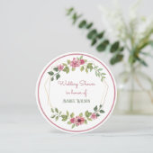 Blume Brautparty Einladung (Stehend Vorderseite)