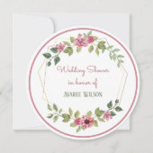 Blume Brautparty Einladung (Vorderseite)