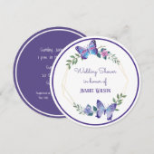 Blume Brautparty Einladung (Vorne/Hinten)
