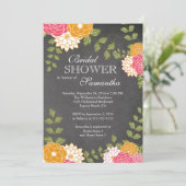 Blume-Brautparty für Blumenkartons Einladung (Stehend Vorderseite)