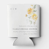 Blume-Brautparty für Gelbgrün-Rose Dosenkühler (Rückseite)