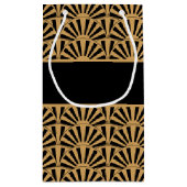 Blume-Brautparty für Gold und Black Art Deco Kleine Geschenktüte (Rückseite)