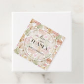 Blume-Brautparty "Getrocknete Blätter" Geschenkanhänger (Beispiel)