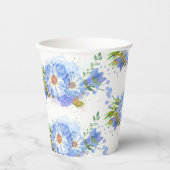 Blume Brautparty Pappbecher (Vorderseite)