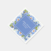 Blume Brautparty Serviette (Ecke)