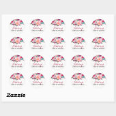 Blume Brautparty Sticker (Blatt)