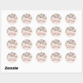 Blume Brautparty Sticker (Blatt)
