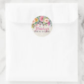 Blume Brautparty Sticker (Tasche)