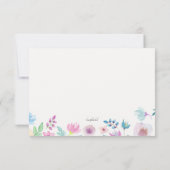 Blume Breeze RSVP-Karte RSVP Karte (Rückseite)