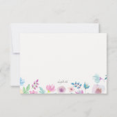 Blume Breeze RSVP-Karte RSVP Karte (Rückseite)