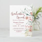 Blume Bridal Brunch Einladung (Stehend Vorderseite)