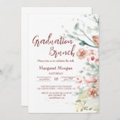 Blume Bridal Brunch Einladung (Vorne/Hinten)