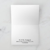 Blume Bridal Danke-Karte Karte (Innenseite)